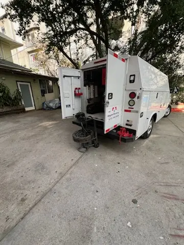 Magnet Plumbing service vehicle on-site for Slab Leak Repair in Southwinds